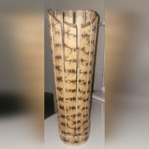 Rustic Coconut Shell and Bamboo Decorative piece/plant holder